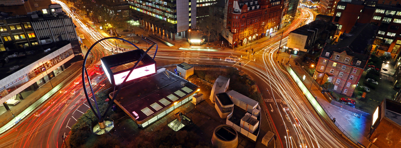 Silicon Roundabout at Night